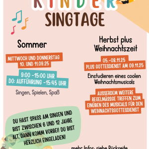 Flyer Kindersingtage